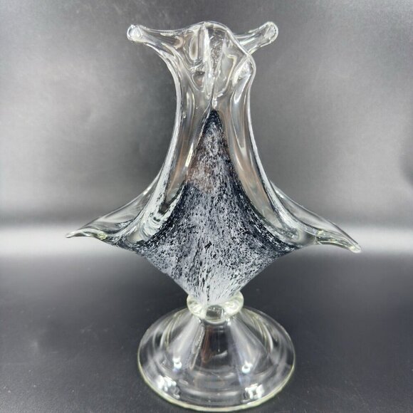 Venetian Glass Arte Murano Linea Mary Kristal Sculpture Glass Made In Italy VTG - Picture 10 of 12